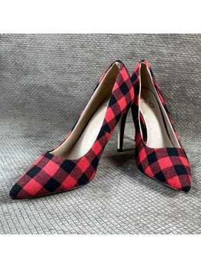 MIX NO. 6 PLAID HEELS size 6 like new
